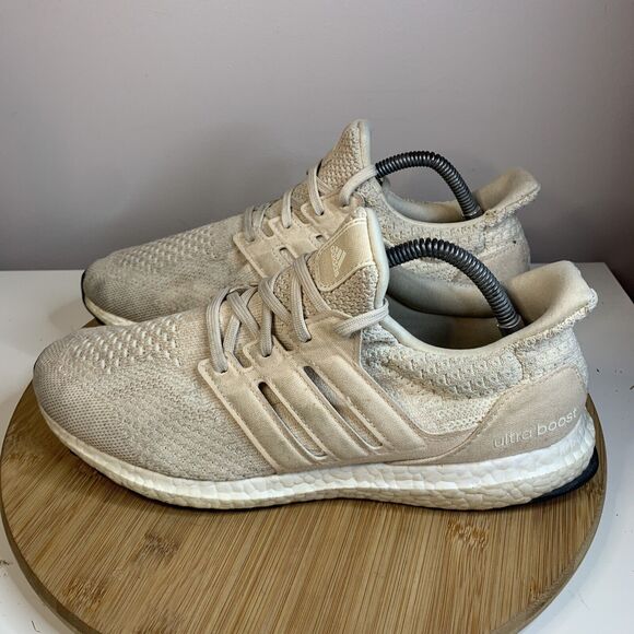 Adidas Ultraboost 5.0 DNA Beige Tan Ivory Running Shoes FZ1851 Women's Size 10 - Picture 1 of 8